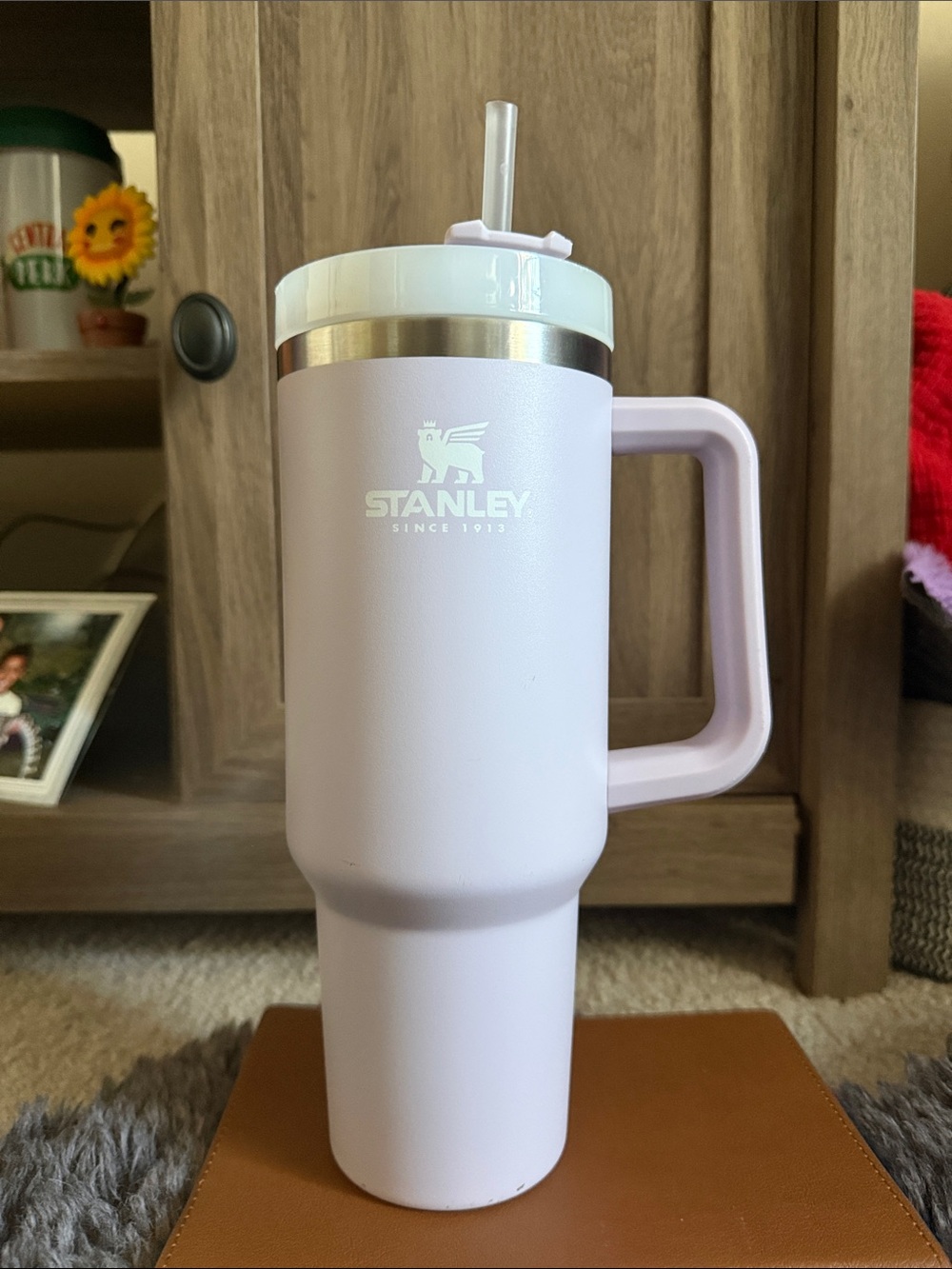 Stanley 1.0 Light Lavender Travel Tumbler with Handle and Straw